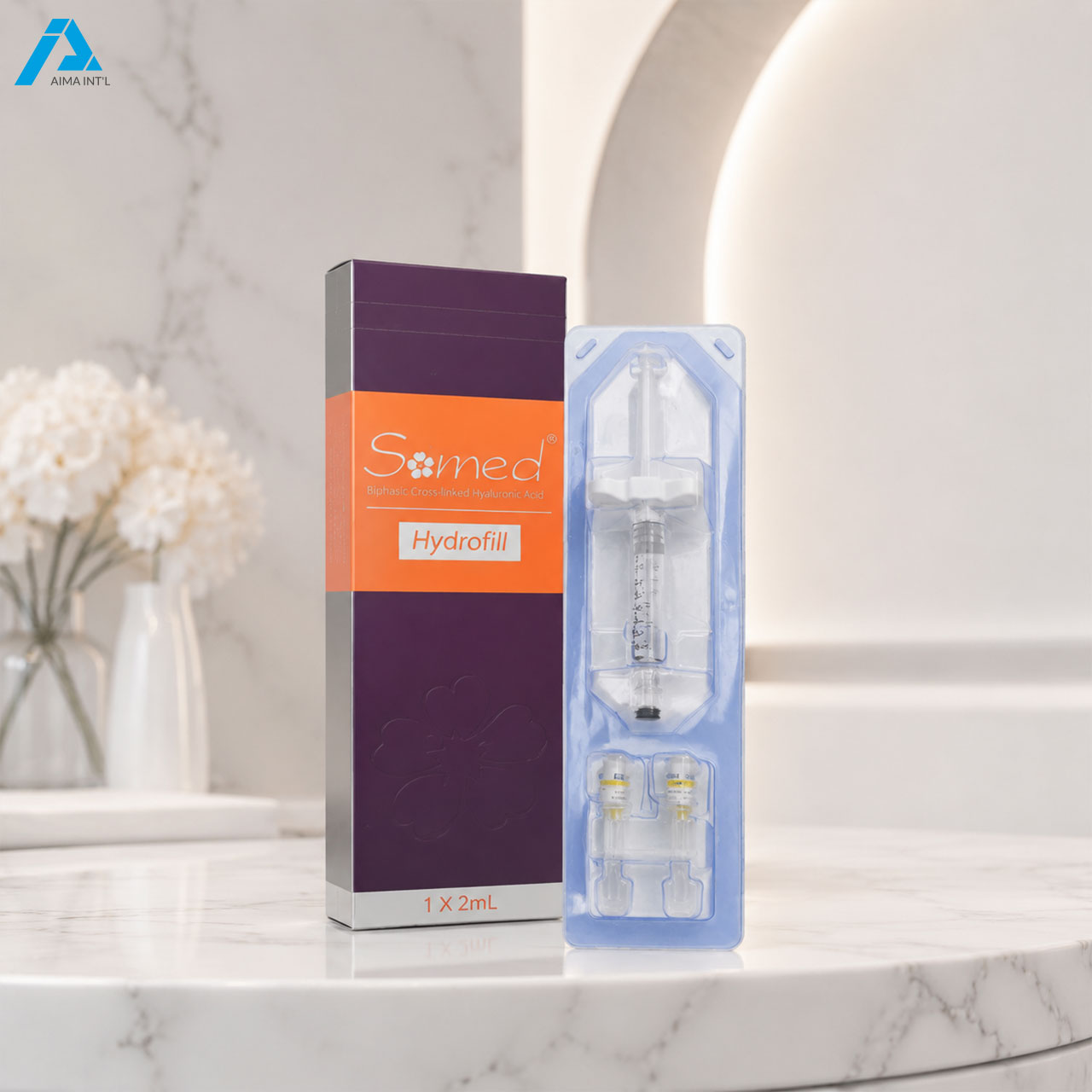 Hydrofill Injectable Dermal Filler – Natural Volume Restoration for Face, Neck & Hands